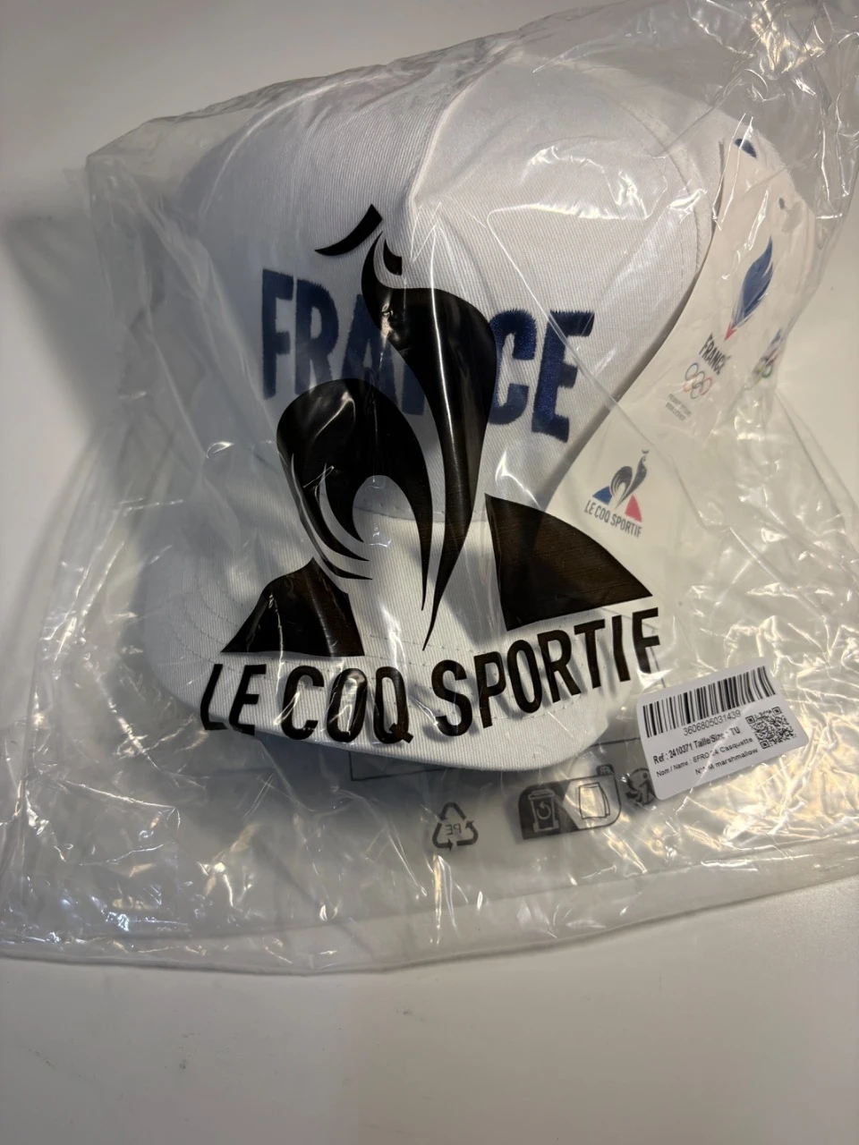 Pet Cap Frankrijk – Le Coq Sportif – JO Parijs – Nieuw met etiket – photo 2